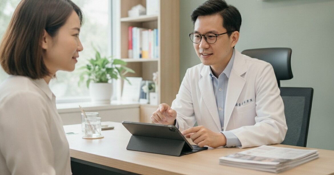 吳芮醫師示範玻尿酸下巴如何改善臉部線條與比例